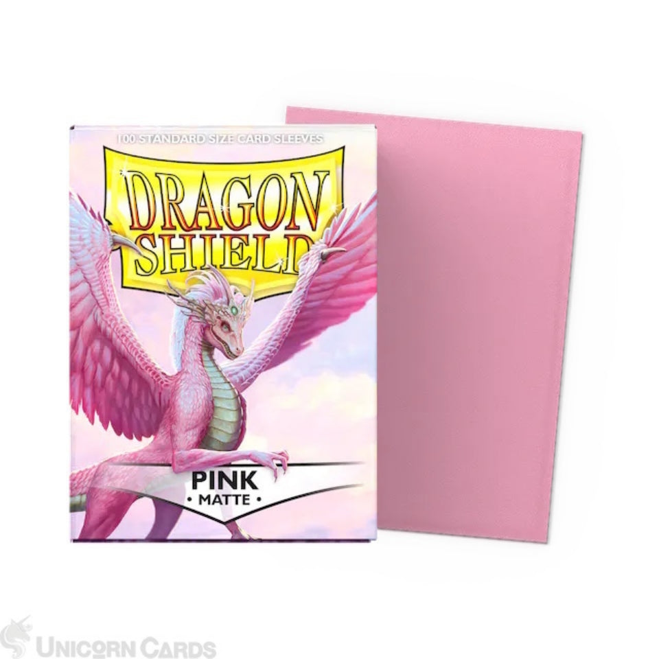 Dragon Shield Sleeves Matte Pink (100)