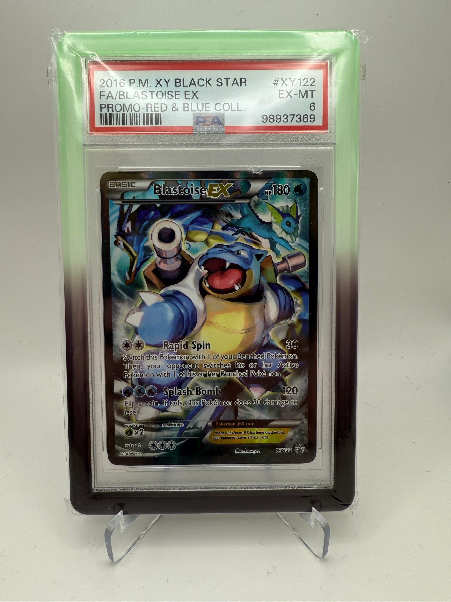 PSA 6 Excellent/Mint - Blastoise EX #XY122 Promo Red & Blue Collection - Pokemon Graded