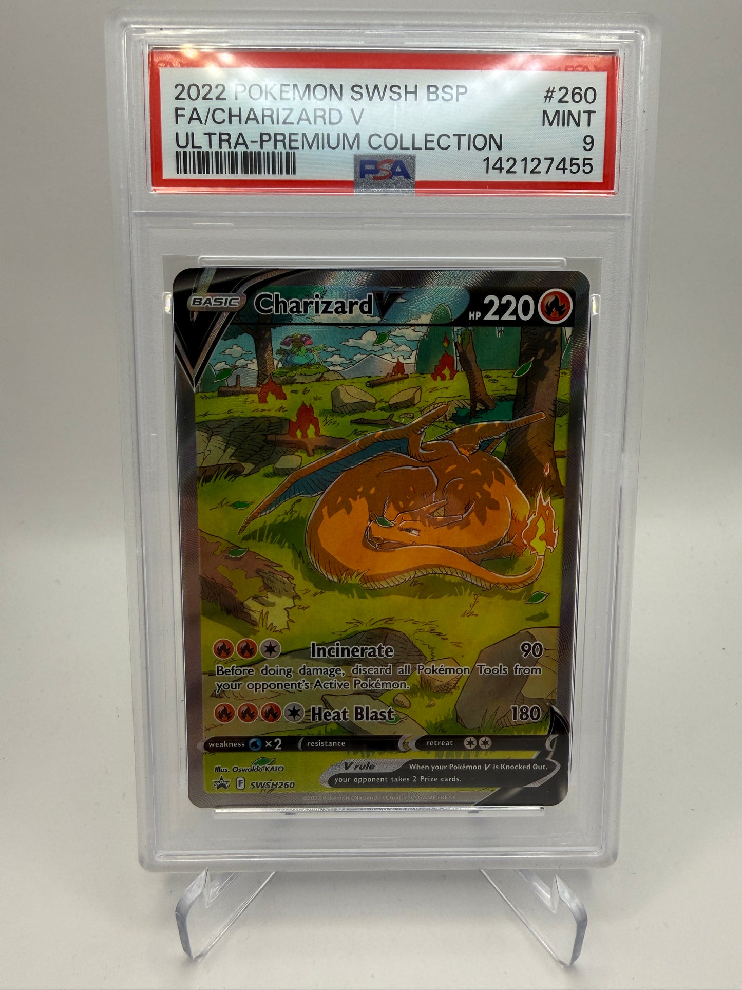 PSA 9 Mint - Charizard V #260 Ultra Premium Collection - Graded Pokemon