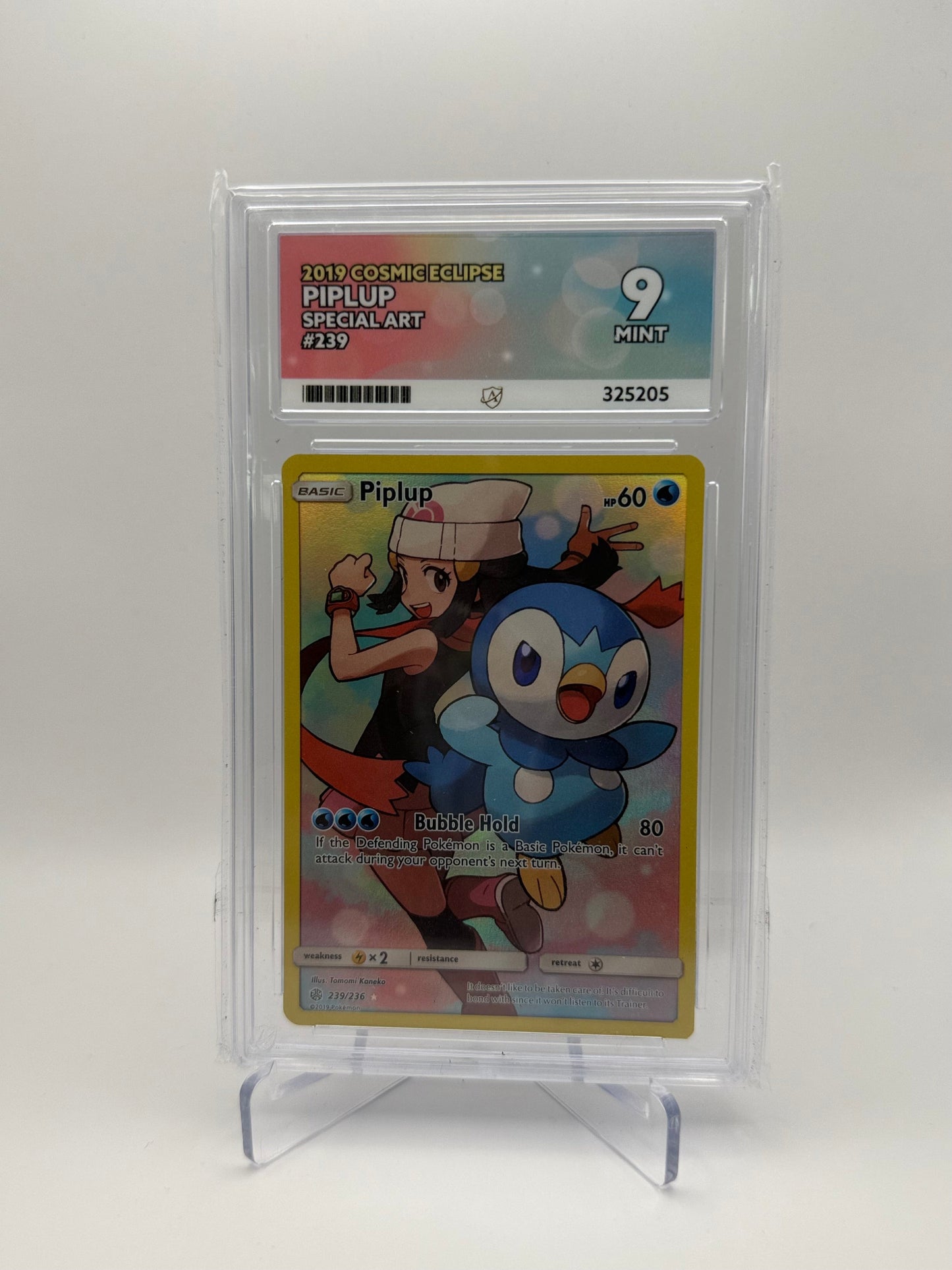 Piplup #239 Cosmic Eclipse Ace 9 Mint