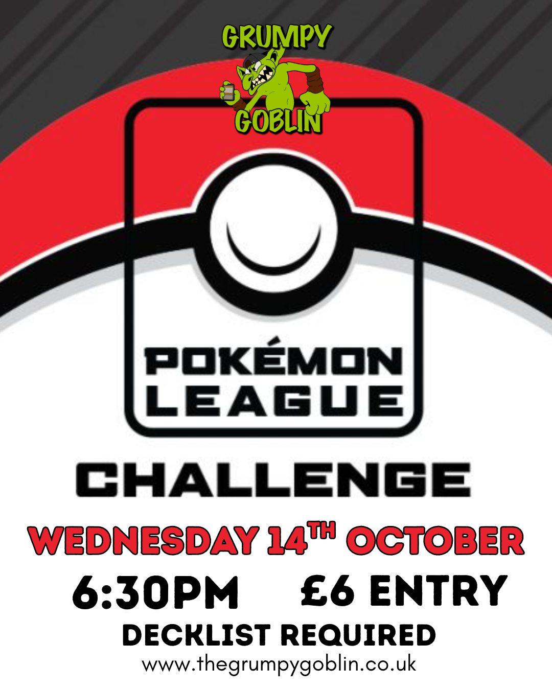 Pokemon League Challenge - October