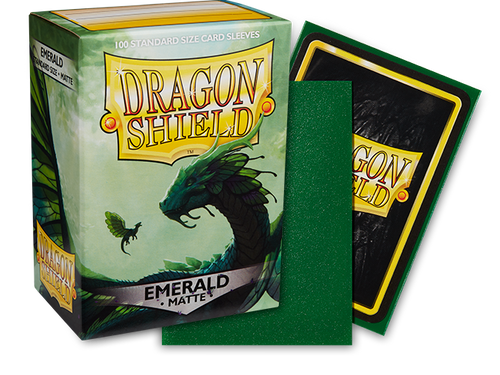 Dragon Shield Matte Standard Size Sleeves 100pk Emerald