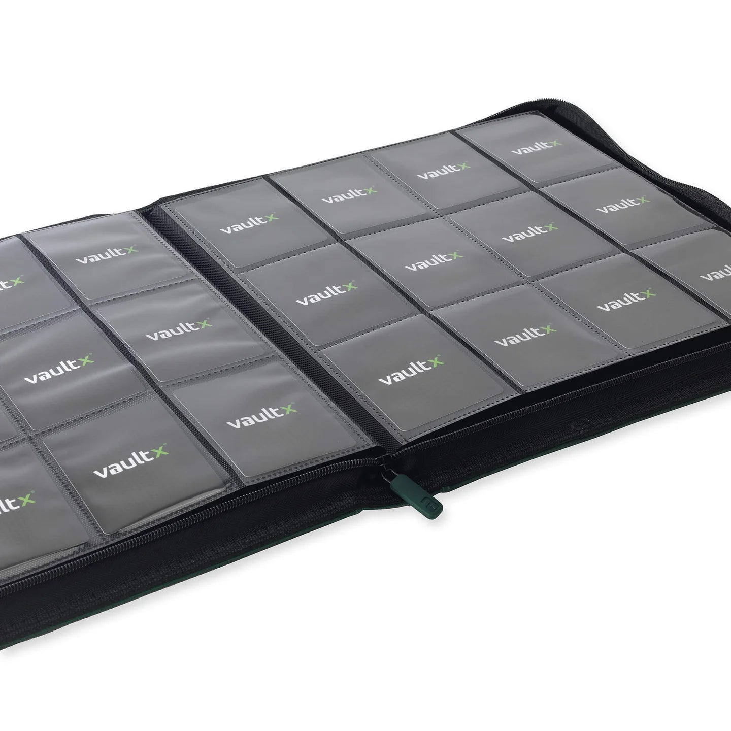 Vault X - 12-Pocket Exo-Tec® Zip Binder XL Forest Green