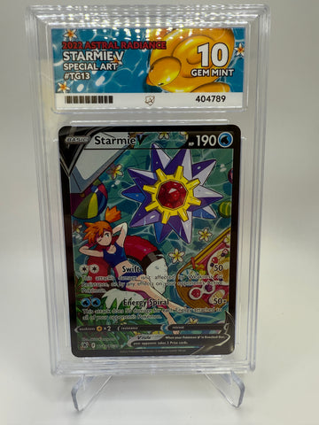 Ace 10 Gem Mint (Ace Label) Starmie V #TG13 Pokemon Astral Radiance, Graded