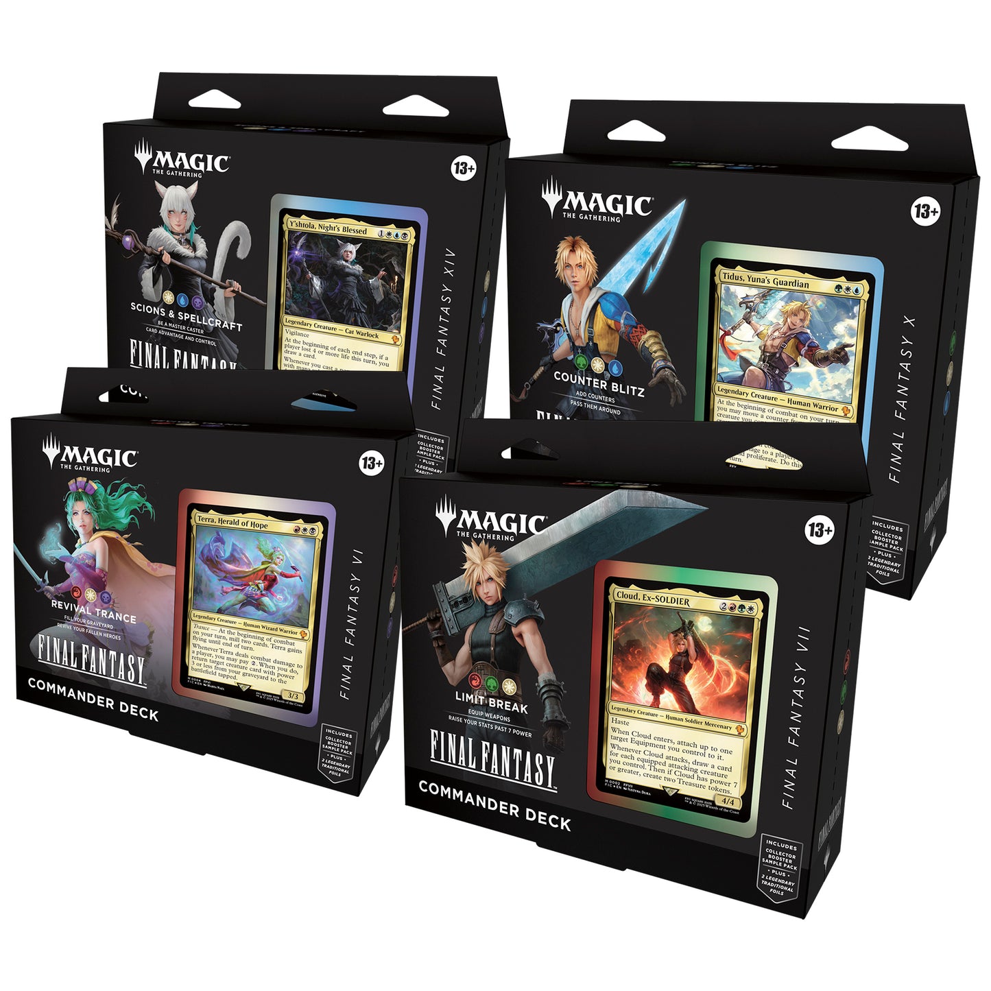 FINAL FANTASY Commander Deck - Set of 4 (Sealed Case)