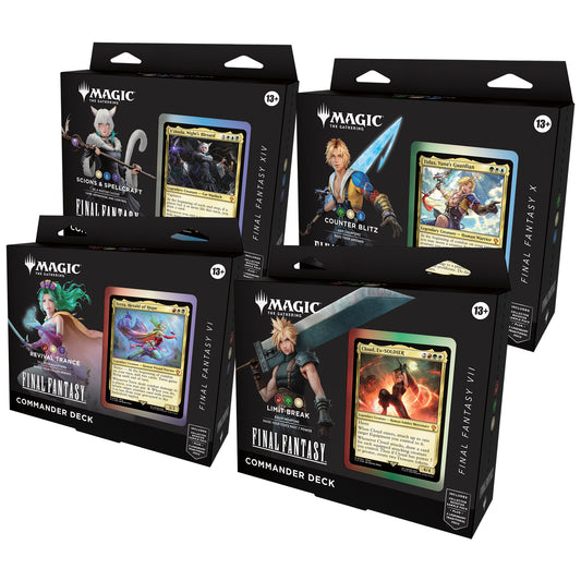 FINAL FANTASY Commander Deck - Set of 4 (Sealed Case)