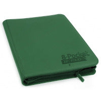 Ultimate Guard - 8 Pocket QuadRow ZipFolio XenoSkin - Green