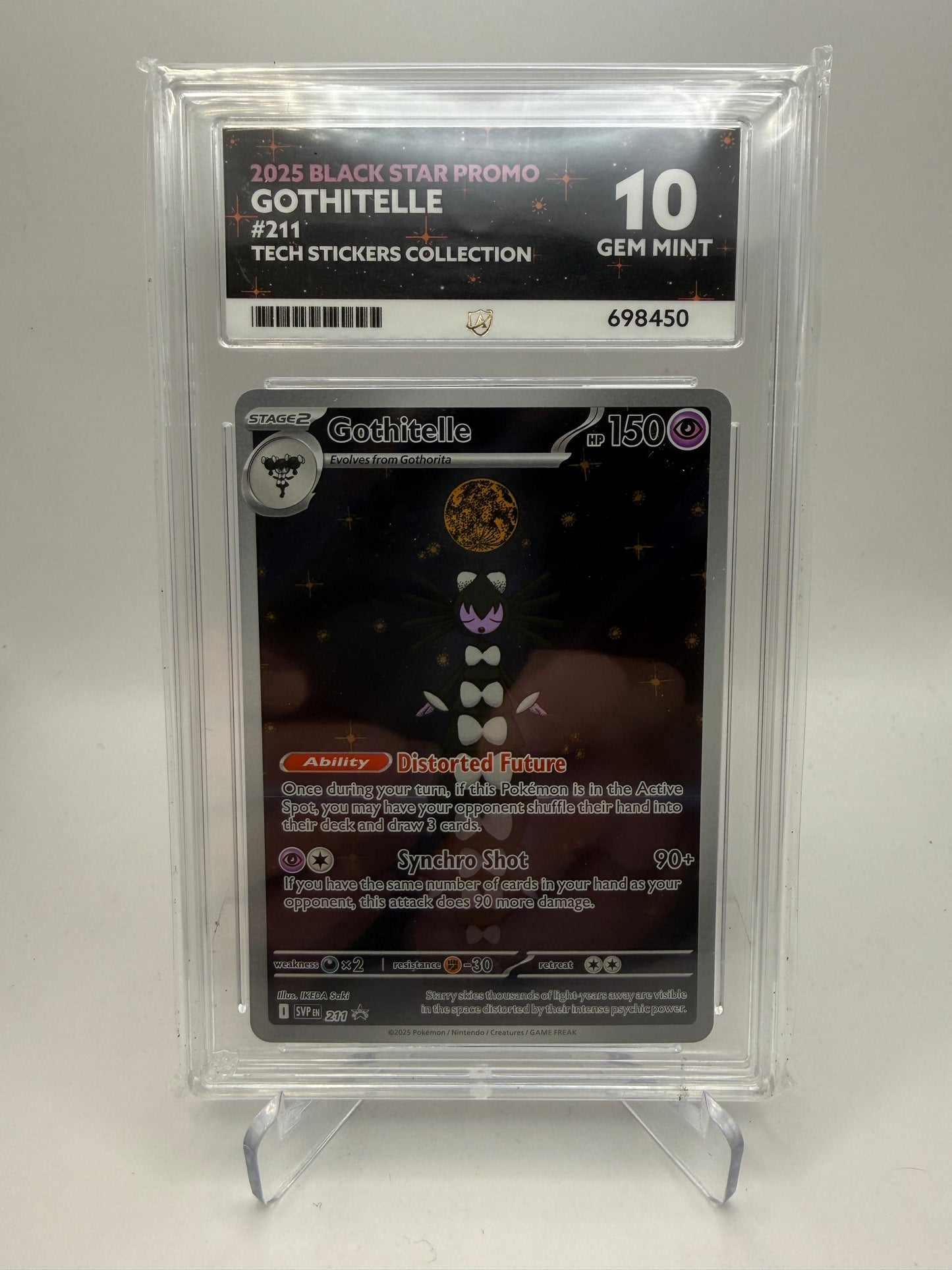 ACE 10 Gem Mint - Gothitelle #211 Black Star Promo Tech Sticker Collection - Graded Pokemon