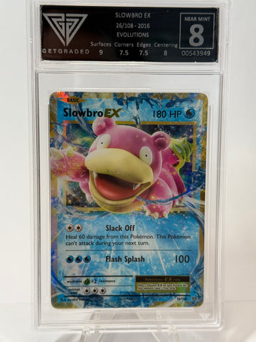 Get Graded Near Mint 8 - Slowbro EX #26