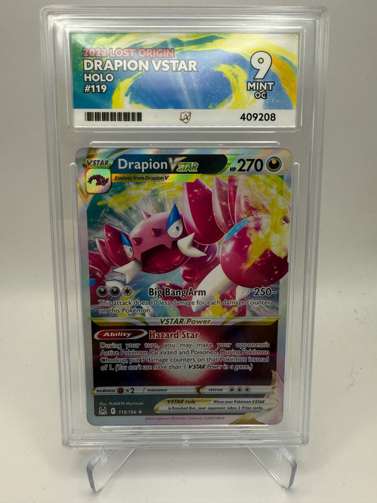 Ace 9 Mint - Drapion Vstar #119 Pokemon Lost Origin - Graded