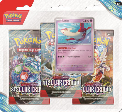 Stellar Crown 3 Pack Blister(Triple Pack) : Pokémon TCG: Scarlet & Violet