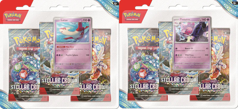 Stellar Crown 3 Pack Blister(Triple Pack) : Pokémon TCG: Scarlet & Violet