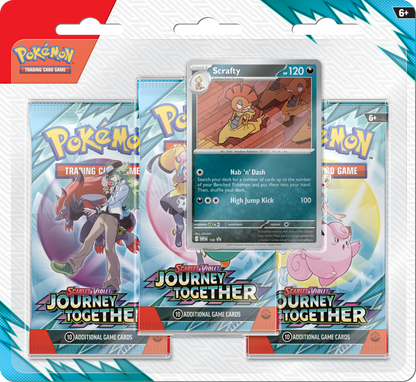 Pokemon TCG: Scarlet & Violet 9 – Journey Together - 3-Pack Blister