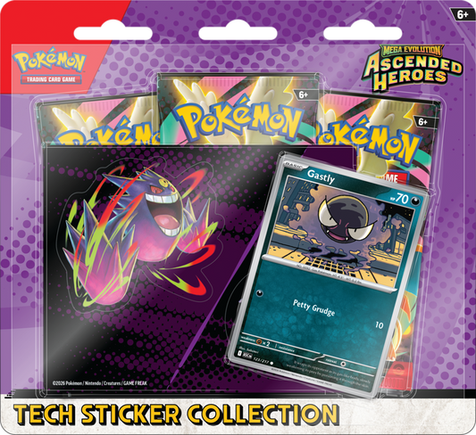 ***PREORDER*** Pokemon TCG: Mega Evolution Ascended Heroes - Tech Sticker Collection Gastly