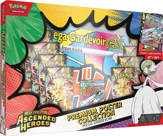 ***PREORDER*** Mega Gardevoir EX Pokemon Mega Evolution Ascended Heroes Premium Poster Collection