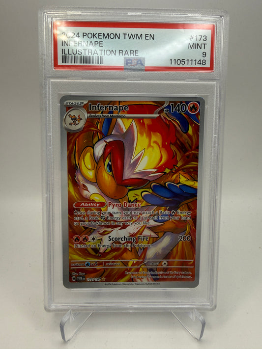 PSA 9 Mint - Infernape #173 Twilight Masquerade - Graded Pokemon