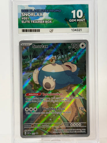 Ace 10 Gem Mint (Ace Label) - Snorlax Elite Trainer Box #051