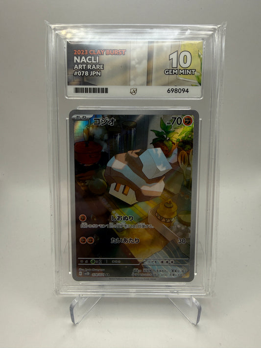 ACE 10 Gem Mint - Nacli #078 Japanese Clay Burst - Graded Pokemon