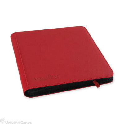 12-Pocket Exo-Tec® Zip Binder Fire Red
