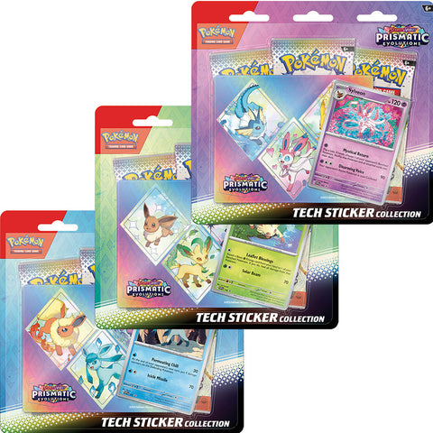 *** PRE ORDER*** Pokemon Prismatic Evolutions Tech Sticker Collection