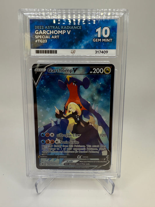 Ace 10 Gem Mint (Ace Label) Garchomp V #TG23 Special Art Pokemon Astral Radiance, Graded