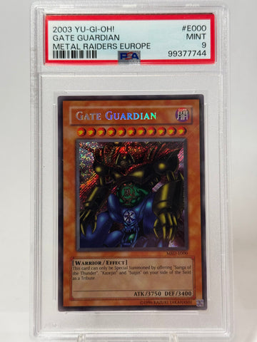 PSA 9 Mint - Gate Guardian Metal Raiders Europe #E000