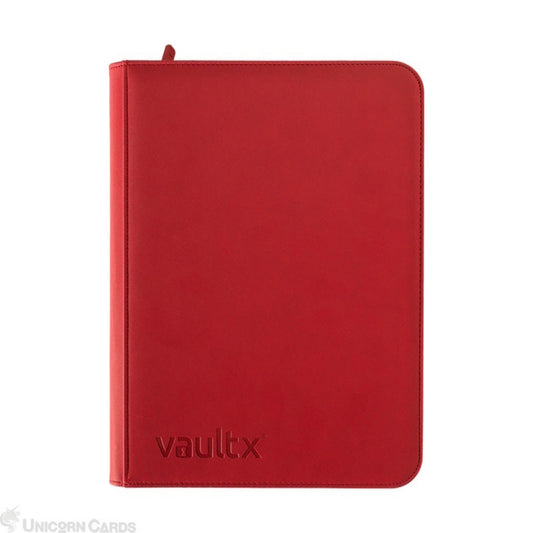9-Pocket Exo-Tec® Zip Binder Fire Red