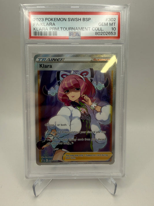 PSA 10 Gem Mint - Klara #302 Premium Tournament Collection - Pokemon Graded