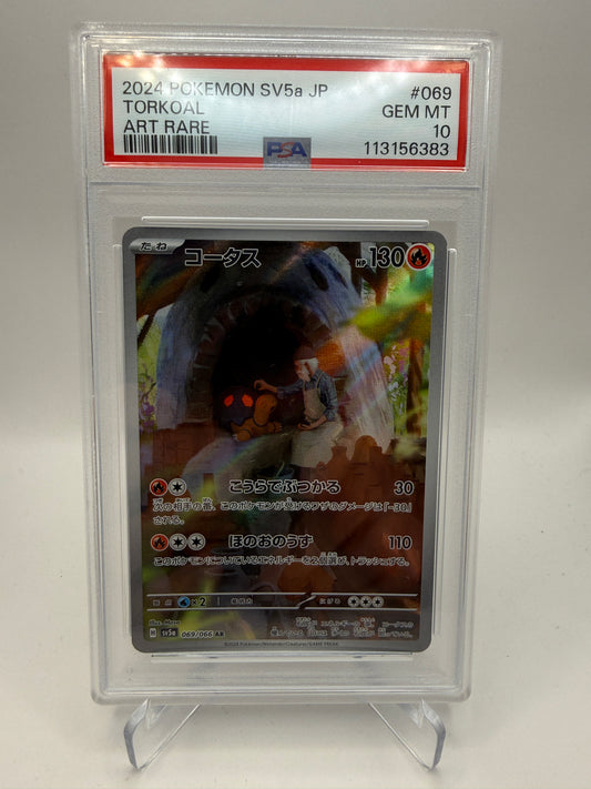 PSA 10 Gem Mint - Torkoal #069 Japanese Crimson Haze - Graded Pokemon