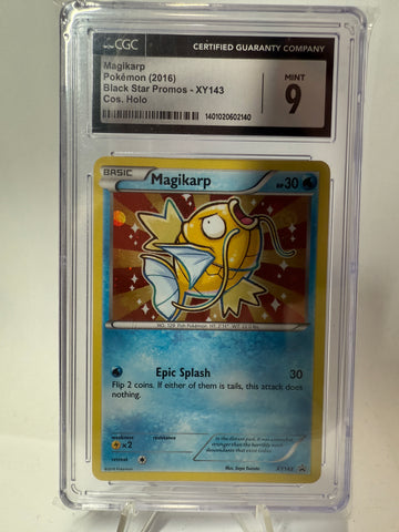 CGC 9 Mint - Magikarp Black Star Promos Cosmic Holo #XY143