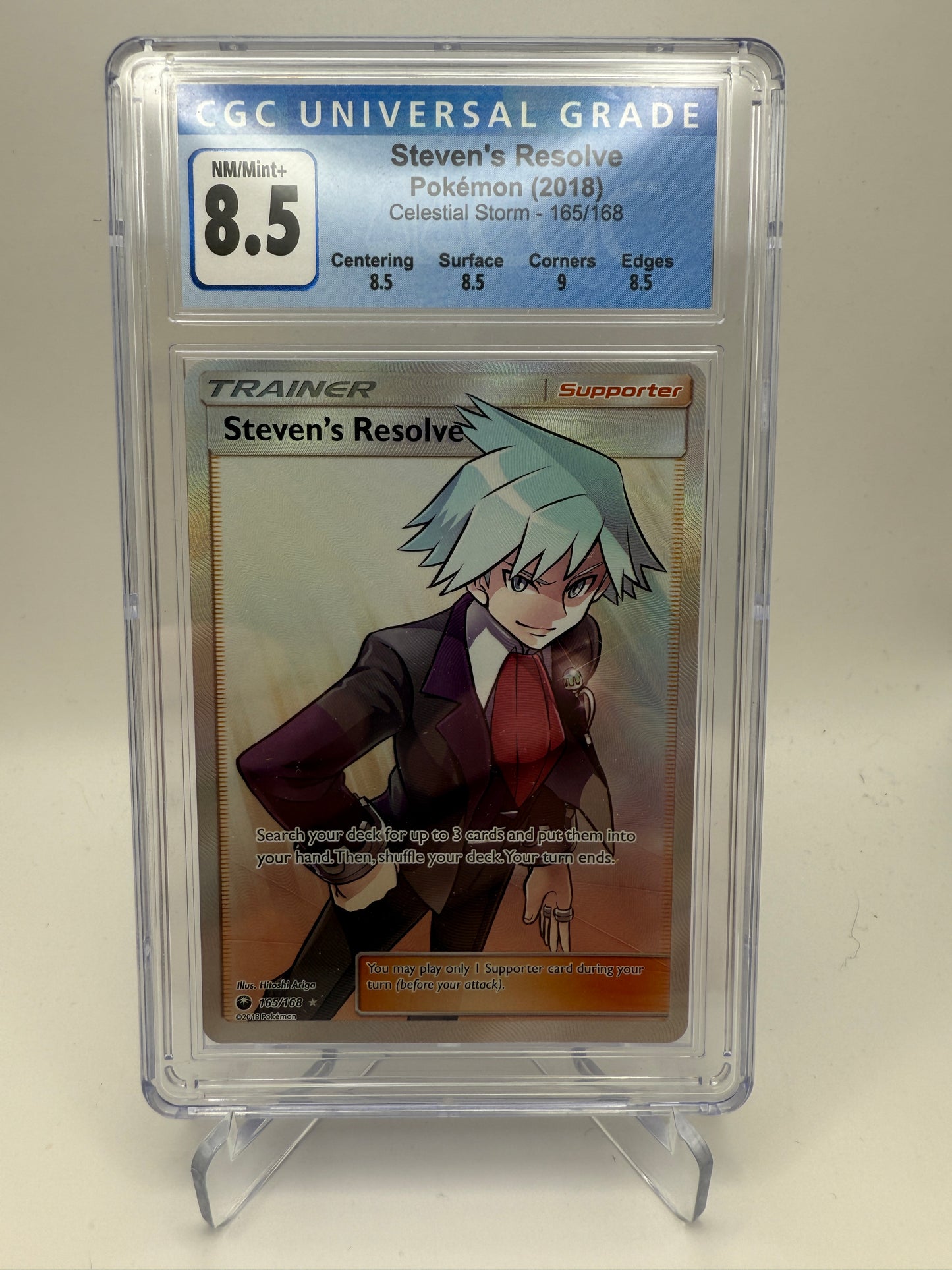 CGC 8.5 Near Mint/Mint - Steven’s Resolve #165 Pokemon Celestial Storm - Graded