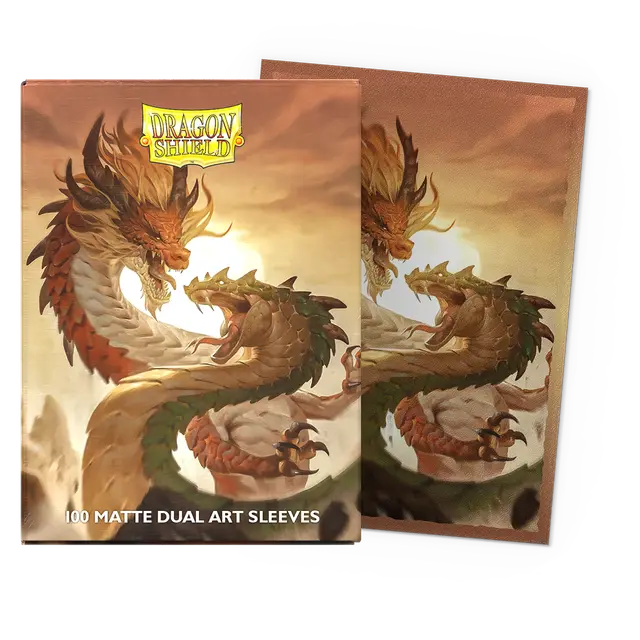 Dragon Shield Japanese Dual Brushed Art Sleeves - Wood Snake