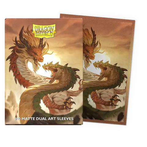 Dragon Shield Japanese Dual Brushed Art Sleeves - Wood Snake