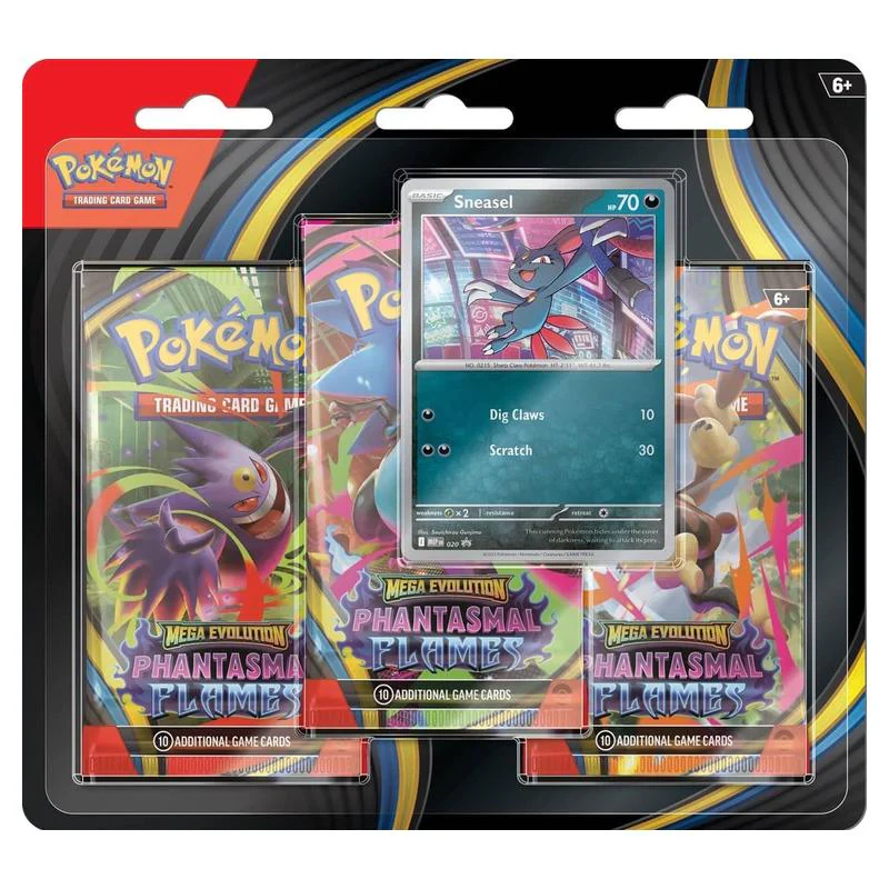 Pokemon - Mega Evolution - Phantasmal Flames - 3-Pack Blister
