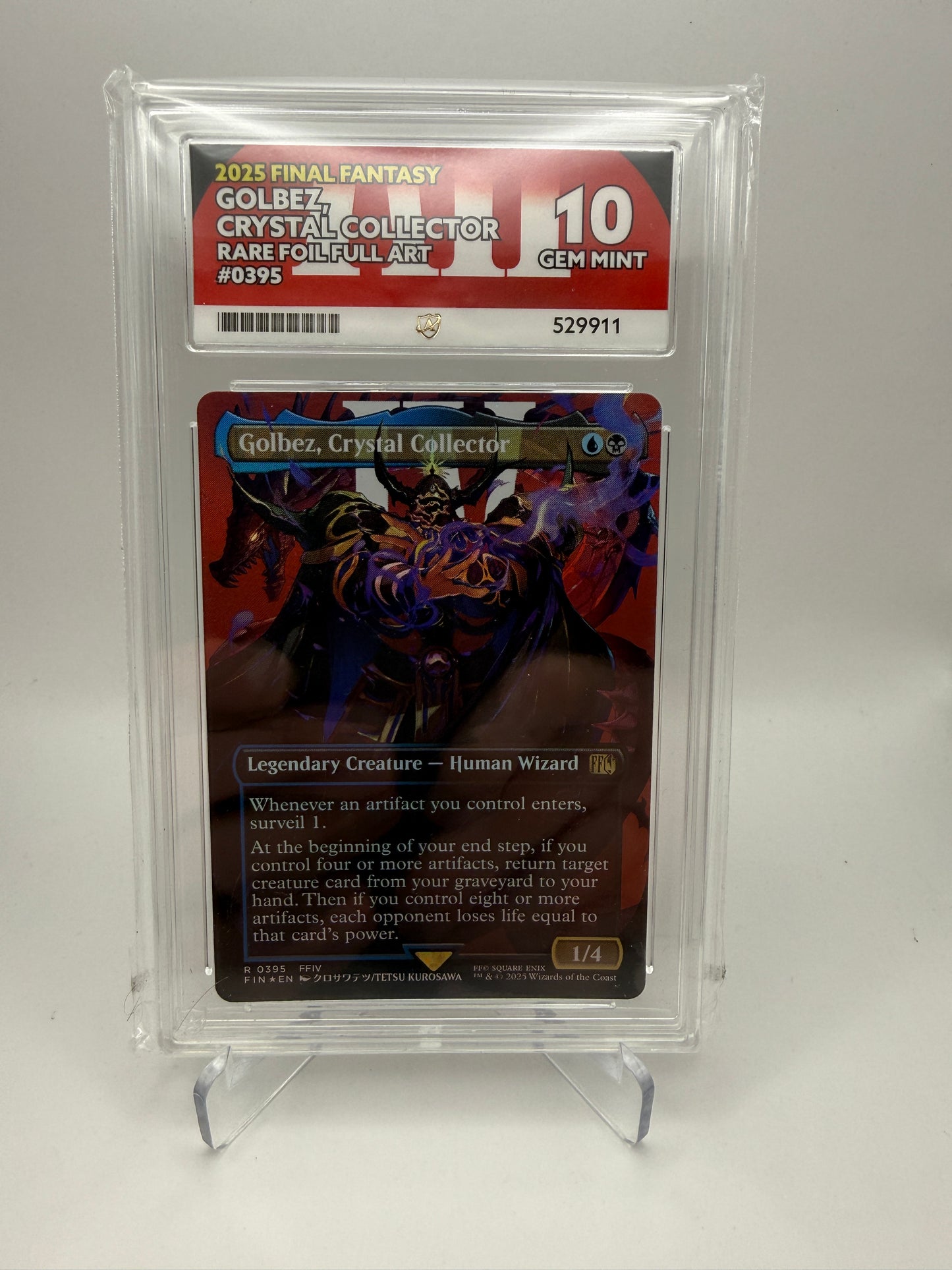 Ace 10 Gem Mint - Golbez, Crystal Collector #0395 - Final Fantasy - Magic the Gathering MTG Graded