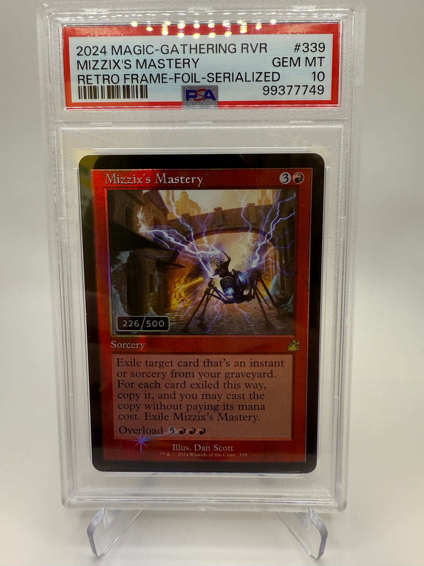 PSA 10 Gem Mint - Mizzix’s Mastery #339 Retro Frame Foil Serialized 226/500, Graded