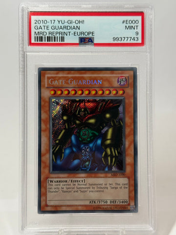 PSA 9 Mint - Gate Guardian MRD Reprint Europe #E000