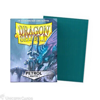 Dragon Shield : Standard Size Sleeves : Petrol Matte