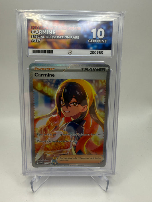 ACE 10 Gem Mint - Carmine #217 Twilight Masquerade - Graded Pokemon