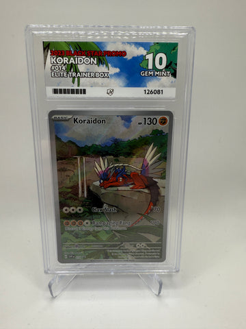 Ace 10 Gem Mint (Ace Label) Koraidon #014 Elite Trainer Box Promo, Graded