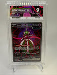 Ace 9 Mint (Ace Label) Iron Valiant EX #157 Special Illustration Rare Pokemon Prismatic Evolutions, Graded