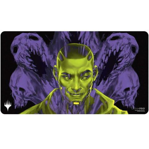 MTG Duskmourn Playmat featuring Kaito, Bane of Nightmares (Double Exposure Alt)