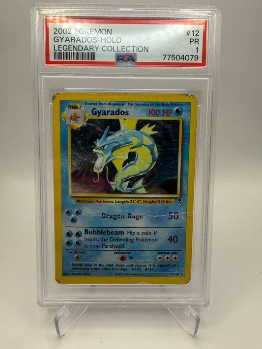 PSA 1 Poor - Gyarados Holo #12 Legendary Collection - Graded Pokemon