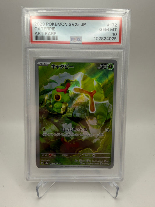 PSA 10 Gem Mint - Caterpie #172 Japanese Scarlet & Violet 151 - Pokemon Graded