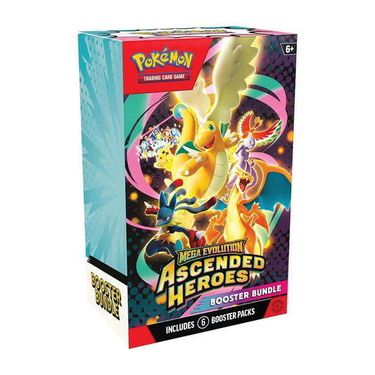 ***PREORDER*** Pokémon TCG: Mega Evolution-Ascended Heroes Booster Bundle (6 Packs)