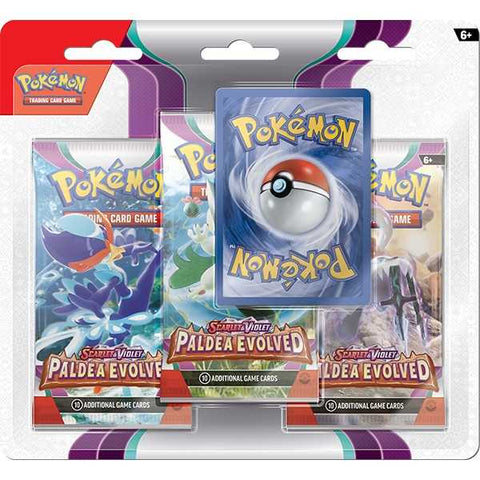 Pokémon TCG: Scarlet & Violet 2 Paldea Evolved 3-Pack Booster Display