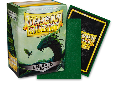 Dragon Shield Matte Standard Size Sleeves 100pk Emerald