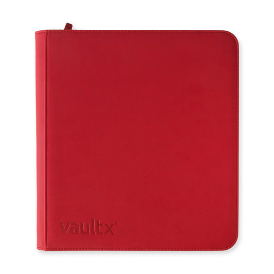 Vault X - 12-Pocket Exo-Tec® Zip Binder Fire Red
