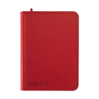 Vault X Exo Tec - Zip Binder 9-Pocket Fire Red