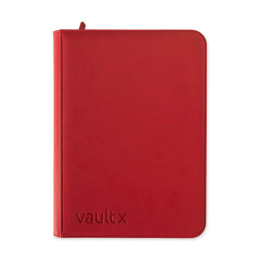 Vault X Exo Tec - Zip Binder 9-Pocket Fire Red